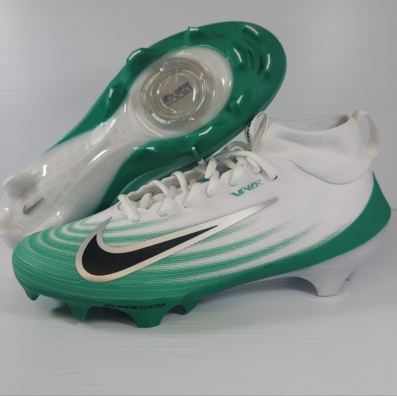 Nike Air Zoom Vapor Pro 1 Football Cleats Men Size White Green HM8850100 NEW